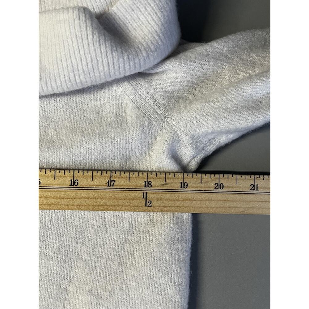 Banana Republic Sweater Womens Large White Off Shoulder Foldover Aire Yarn - Picture 8 of 9